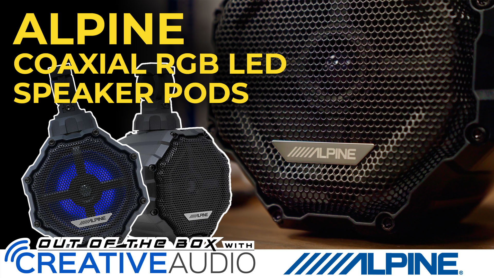 Amazon.com: Alpine SPV-65RGB-CAN 6.5” Cage-Mounted Universal